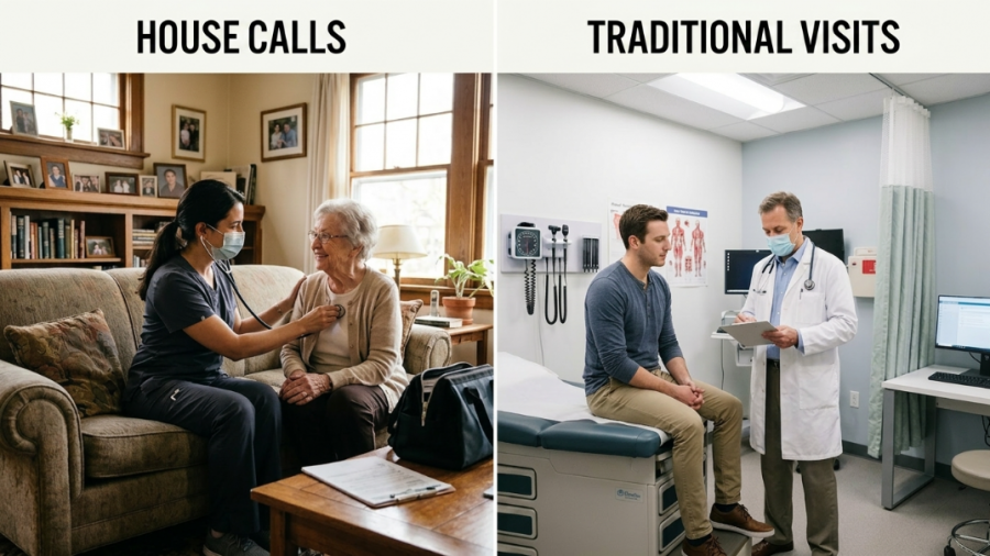 Comparing House Calls and Traditional Doctor Visits